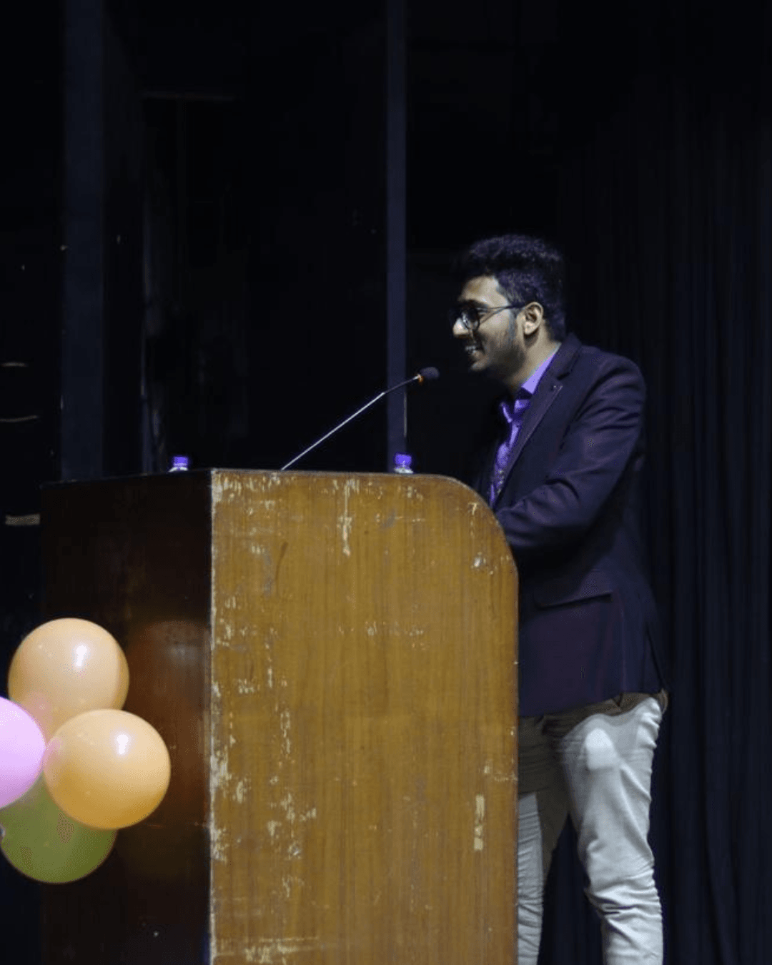 Shounok Guha at a Rigel Foundation event